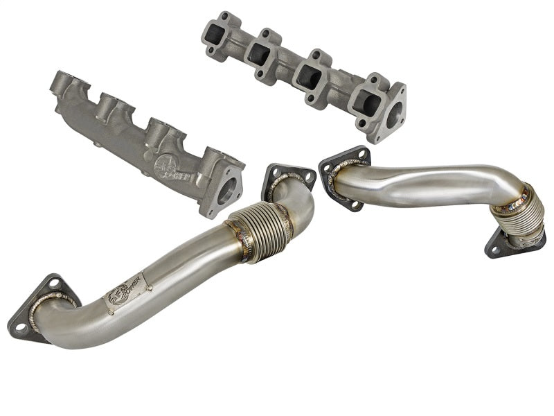 aFe 01-04 GM V8-6.6L LB7 Twisted Steel Manifold w/ Up Pipe aFe 01-04 GM V8-6.6L LB7 Twisted Steel Manifold w/ Up Pipe
