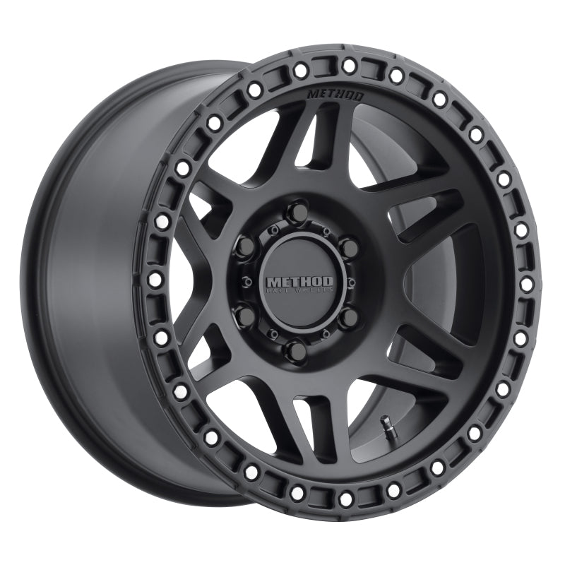 Method MR312 17x9 -12mm Offset 6x5.5 106.25mm CB Matte Black Wheel Method MR312 17x9 -12mm Offset 6x5.5 106.25mm CB Matte Black Wheel