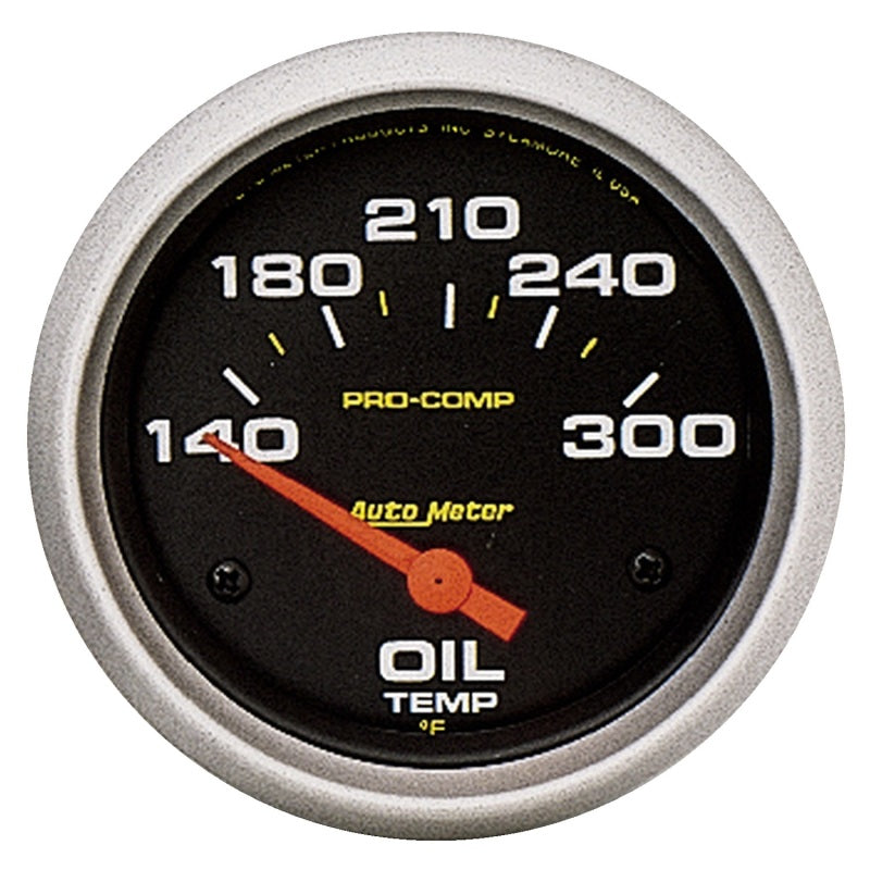 Autometer Pro-Comp 2-5/8in 140-300 Deg Oil Temperature Gauge Autometer Pro-Comp 2-5/8in 140-300 Deg Oil Temperature Gauge
