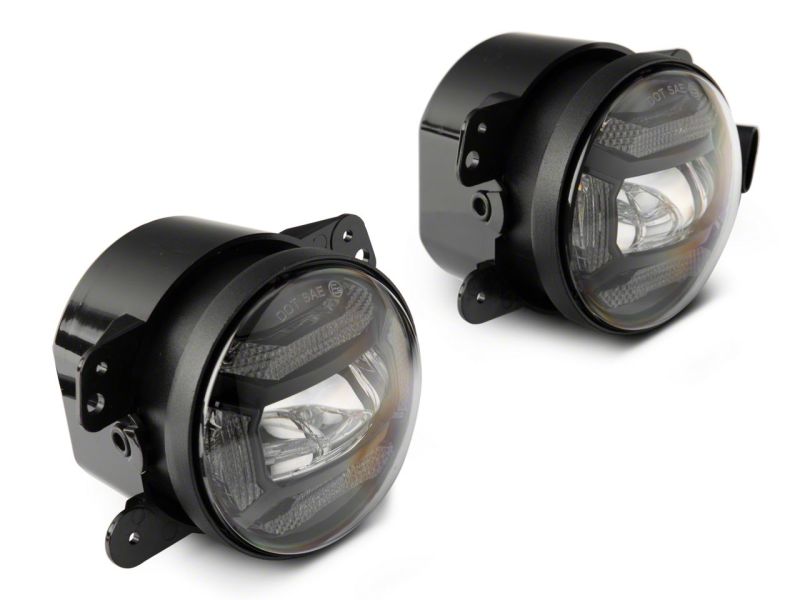 Raxiom 07-18 Jeep Wrangler JK Axial Series 4-In LED Fog Lights- Clear Raxiom 07-18 Jeep Wrangler JK Axial Series 4-In LED Fog Lights- Clear