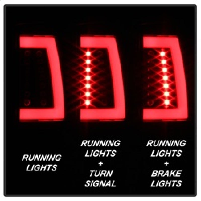 Spyder 00-06 GMC Yukon/Yukon XL V2 Light Bar LED Tail Lights - Black (ALT-YD-CD00V2-LBLED-BK) Spyder 00-06 GMC Yukon/Yukon XL V2 Light Bar LED Tail Lights - Black (ALT-YD-CD00V2-LBLED-BK)