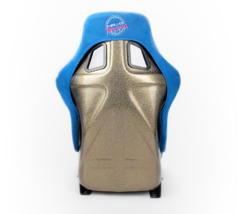 NRG FRP Bucket Seat ULTRA Edition - Large (Blue Alcantara/Gold Glitter Back) NRG FRP Bucket Seat ULTRA Edition - Large (Blue Alcantara/Gold Glitter Back)