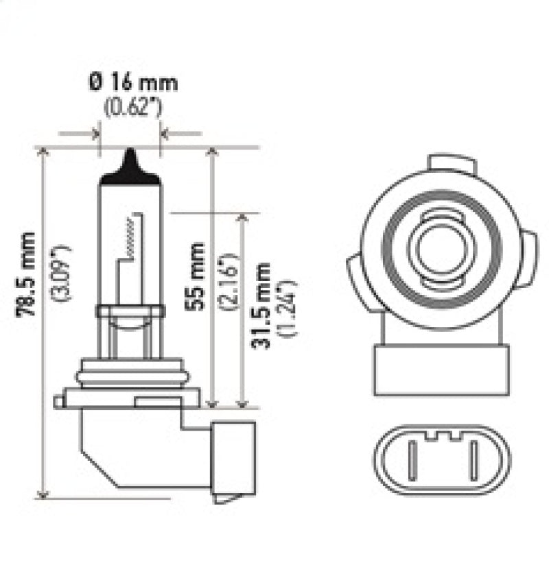 Hella H10 12V 42W Xen White Bulb (Pair) Hella H10 12V 42W Xen White Bulb (Pair)