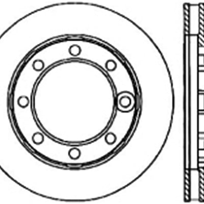 StopTech 71-86 Chevrolet K20 Suburban Cryo Slotted Front Right Sport Brake Rotor