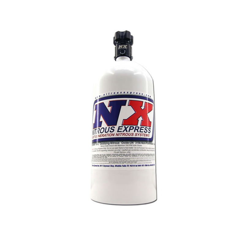 Nitrous Express 5lb Bottle w/Lightning 500 Valve (5.25 Dia x 17.64 Tall) Nitrous Express 5lb Bottle w/Lightning 500 Valve (5.25 Dia x 17.64 Tall)