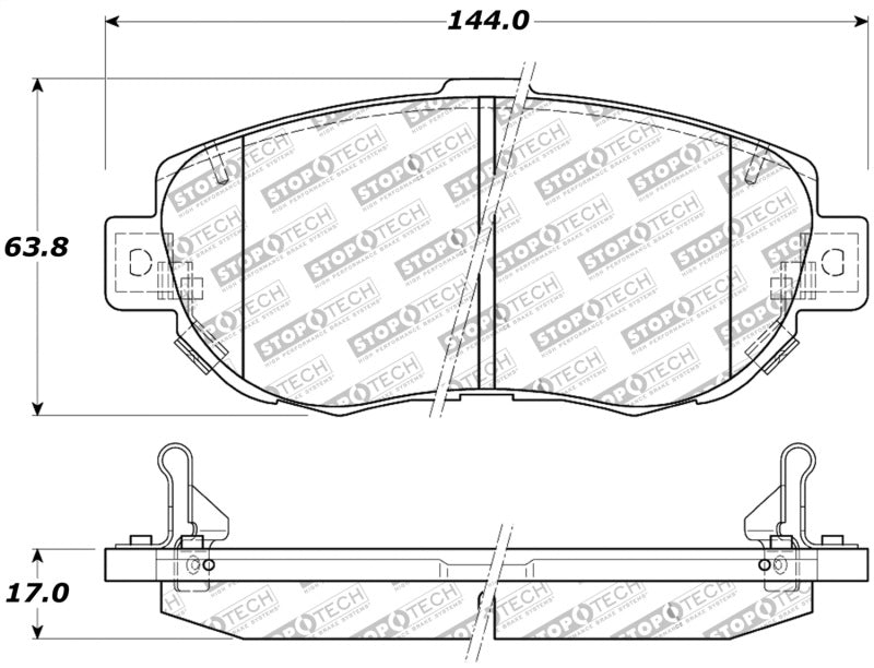 StopTech Performance 00-05 Lexus IS 250/300/350 / 02-09 SC 300/400/430 Front Brake Pads StopTech Performance 00-05 Lexus IS 250/300/350 / 02-09 SC 300/400/430 Front Brake Pads