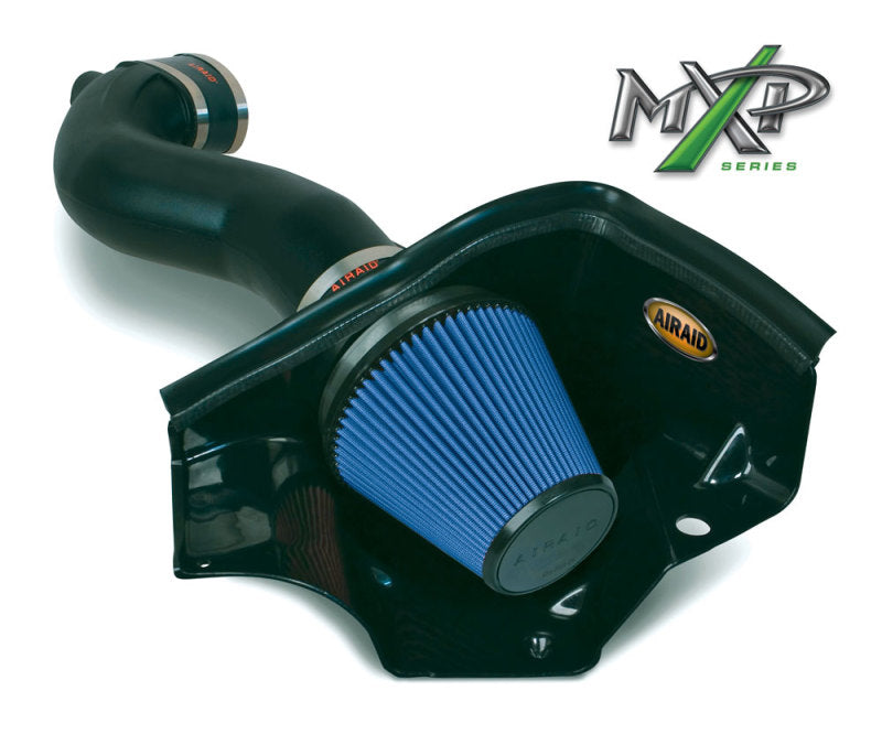 Airaid 05-09 Ford Mustang GT 5.0L Race Only (No MVT) MXP Intake System w/ Tube (Dry / Blue Media) Airaid 05-09 Ford Mustang GT 5.0L Race Only (No MVT) MXP Intake System w/ Tube (Dry / Blue Media)