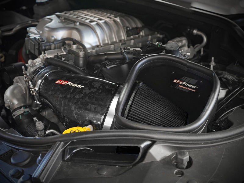 aFe 2021 Dodge Durango SRT Hellcat Track Series Carbon Fiber Cold Air Intake System w/ Pro 5R Filter aFe 2021 Dodge Durango SRT Hellcat Track Series Carbon Fiber Cold Air Intake System w/ Pro 5R Filter