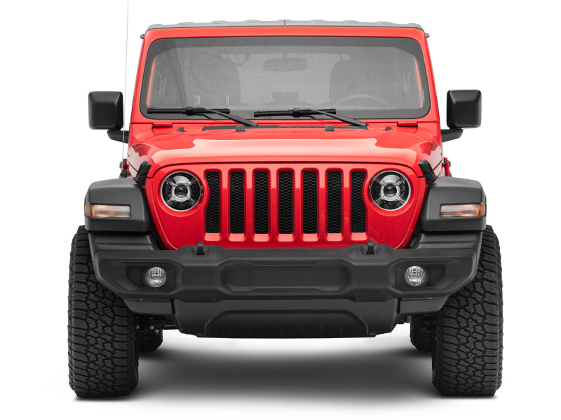 Raxiom 18-22 Jeep Wrangler JL/ JT 9-Inch LED Headlights w/ DRL and Halo- Black Housing (Clear Lens) Raxiom 18-22 Jeep Wrangler JL/ JT 9-Inch LED Headlights w/ DRL and Halo- Black Housing (Clear Lens)