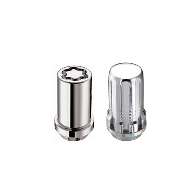 McGard SplineDrive Tuner 5 Lug Install Kit w/Locks & Tool (Cone) M14X1.5 / 22mm Hex - Chrome McGard SplineDrive Tuner 5 Lug Install Kit w/Locks & Tool (Cone) M14X1.5 / 22mm Hex - Chrome