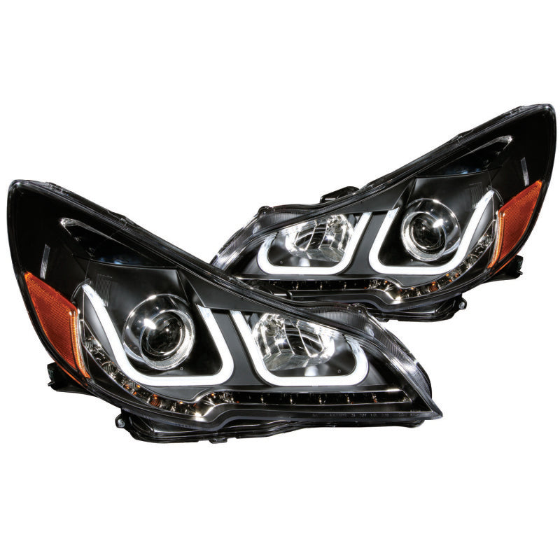 ANZO 2010-2014 Subaru Outback Projector Headlights w/ U-Bar Black ANZO 2010-2014 Subaru Outback Projector Headlights w/ U-Bar Black