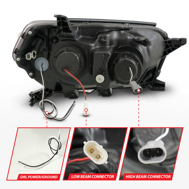ANZO 10-13 Toyota 4Runner Projector Headlights - Black ANZO 10-13 Toyota 4Runner Projector Headlights - Black