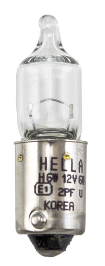 Hella Bulb H6W 12V 6W BAX9s T2.75 Hella Bulb H6W 12V 6W BAX9s T2.75
