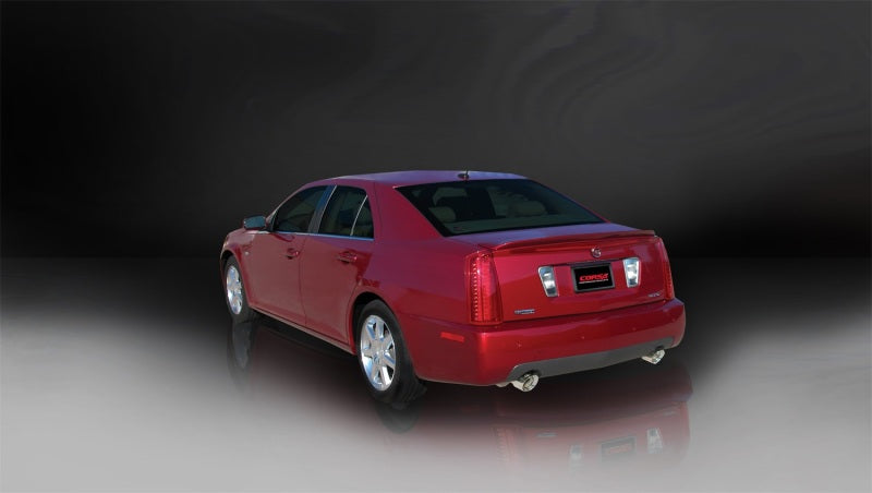 Corsa 2005-2007 Cadillac STS 4.6L Polished Touring Axle-Back Exhaust Corsa 2005-2007 Cadillac STS 4.6L Polished Touring Axle-Back Exhaust