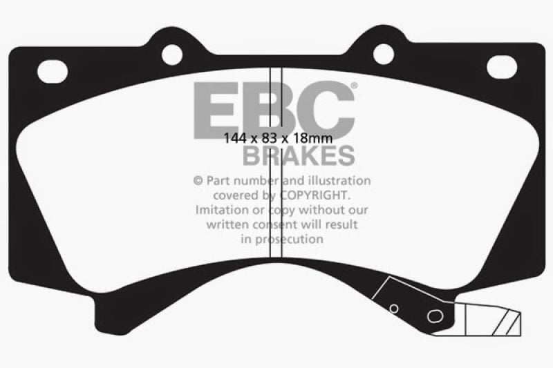 EBC 08+ Lexus LX570 5.7 Greenstuff Front Brake Pads EBC 08+ Lexus LX570 5.7 Greenstuff Front Brake Pads