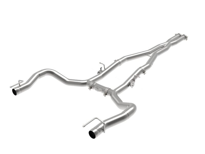aFe MACH Force-Xp 3in 304 SS Cat-Back Exhaust 15-20 Dodge Charger Hellcat V8-6.2L/6.4L w/o Muffler aFe MACH Force-Xp 3in 304 SS Cat-Back Exhaust 15-20 Dodge Charger Hellcat V8-6.2L/6.4L w/o Muffler