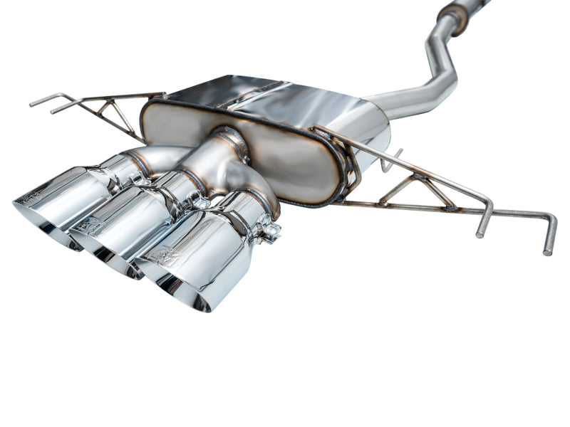 AWE Tuning 2023 Honda Civic Type R FL5 Touring Edition Exhaust w/ Triple Chrome Silver Tips AWE Tuning 2023 Honda Civic Type R FL5 Touring Edition Exhaust w/ Triple Chrome Silver Tips
