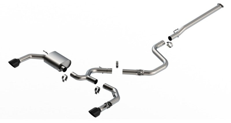 Borla 22-23 Hyundai Elantra N 2.0L 4 CYL. Turbo AT/MT ATAK Catback Exhaust Black Chrome Borla 22-23 Hyundai Elantra N 2.0L 4 CYL. Turbo AT/MT ATAK Catback Exhaust Black Chrome
