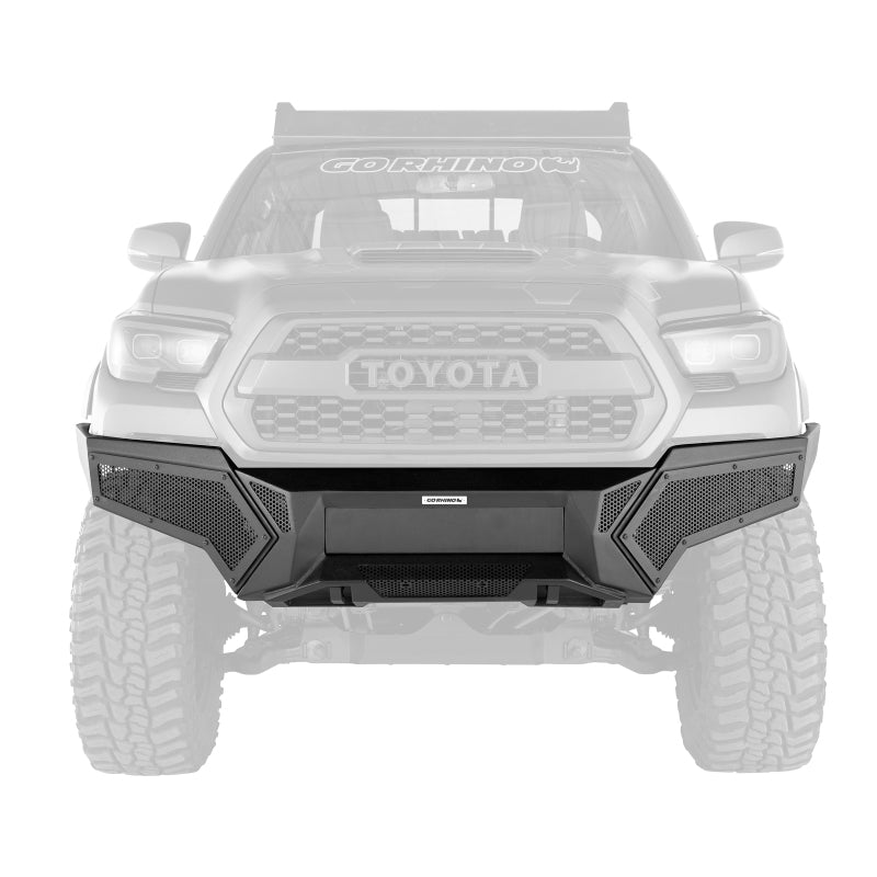 Go Rhino 16-21 Tacoma Element Front Bumper w/ Power Actuated Hide-away Light Bar Mount Tex Black Go Rhino 16-21 Tacoma Element Front Bumper w/ Power Actuated Hide-away Light Bar Mount Tex Black