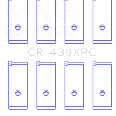 King Engine Bearings Honda B18A1/B18B1 pMaxKote Performance Rod Bearing Set - Size STDX