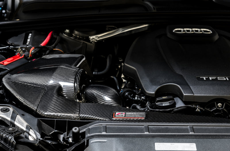 AWE Tuning Audi B9 A4/A5 2.0T Quattro Carbon Fiber AirGate Intake w/ Lid AWE Tuning Audi B9 A4/A5 2.0T Quattro Carbon Fiber AirGate Intake w/ Lid