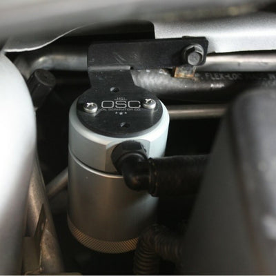 J&L 13-14 Ford Focus ST Rear Oil Separator 3.0 - Clear Anodized