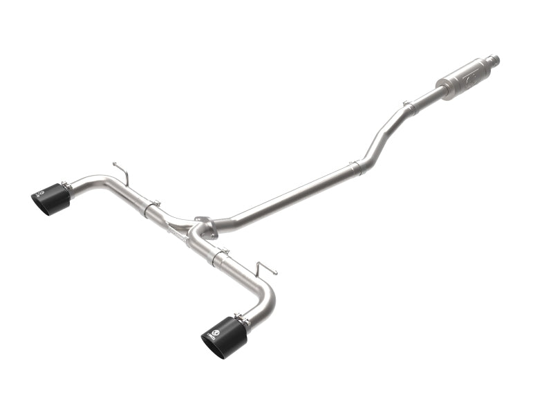 aFe Takeda 2-1/2in 304 SS Cat-Back Exhaust w/ Black Tips 14-18 Mazda 3 L4 2.0L/2.5L aFe Takeda 2-1/2in 304 SS Cat-Back Exhaust w/ Black Tips 14-18 Mazda 3 L4 2.0L/2.5L
