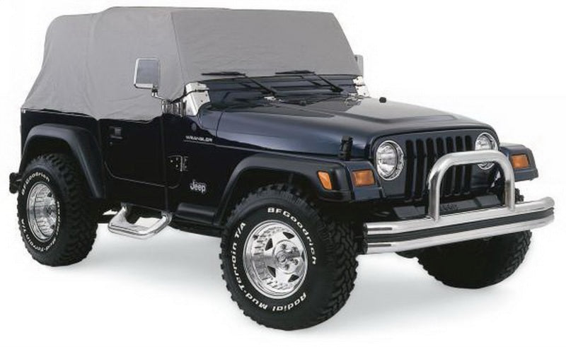 Rampage 1976-1986 Jeep CJ7 Cab Cover With Door Flaps - Grey Rampage 1976-1986 Jeep CJ7 Cab Cover With Door Flaps - Grey