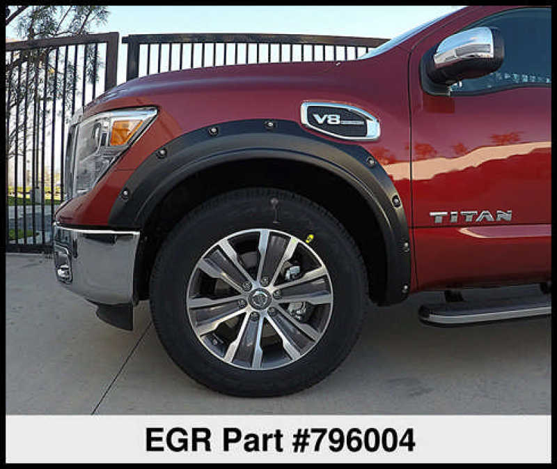 EGR 2017 Nissan Titan Bolt-On Look Fender Flares - Set EGR 2017 Nissan Titan Bolt-On Look Fender Flares - Set