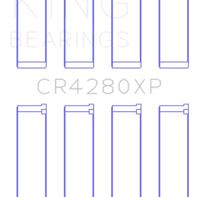 King Engine Bearings Subaru WRX/STi EJ20/EJ22/EJ25 48mm Rod Performance Rod Bearing Set - Size STD