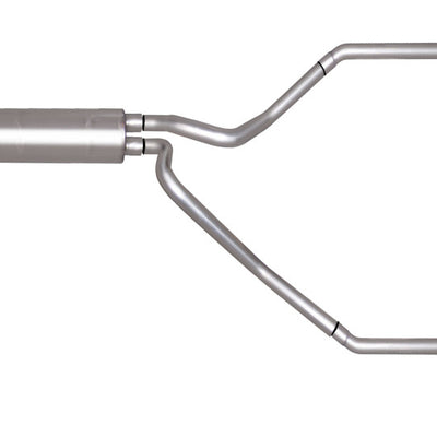 Gibson 99-04 Ford F-250 Super Duty Lariat 6.8L 2.5in Cat-Back Dual Split Exhaust - Aluminized