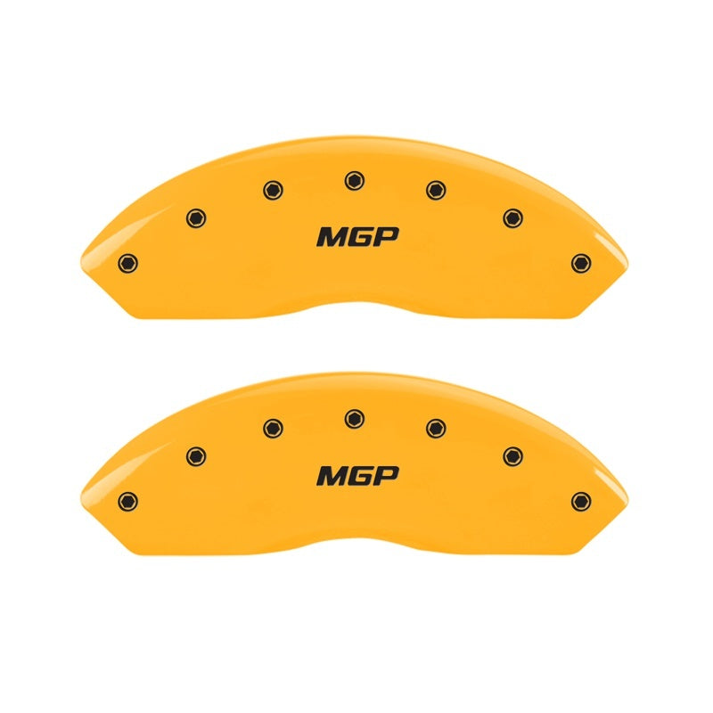 MGP 2 Caliper Covers Engraved Front MGP Yellow Finish Black Characters 2011 Ford Focus MGP 2 Caliper Covers Engraved Front MGP Yellow Finish Black Characters 2011 Ford Focus