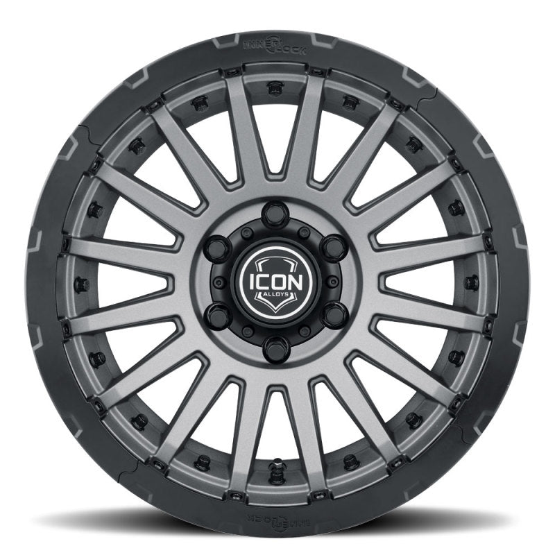 ICON Recon Pro 17x8.5 5x5 -6mm Offset 4.5in BS 71.5mm Bore Charcoal Wheel ICON Recon Pro 17x8.5 5x5 -6mm Offset 4.5in BS 71.5mm Bore Charcoal Wheel