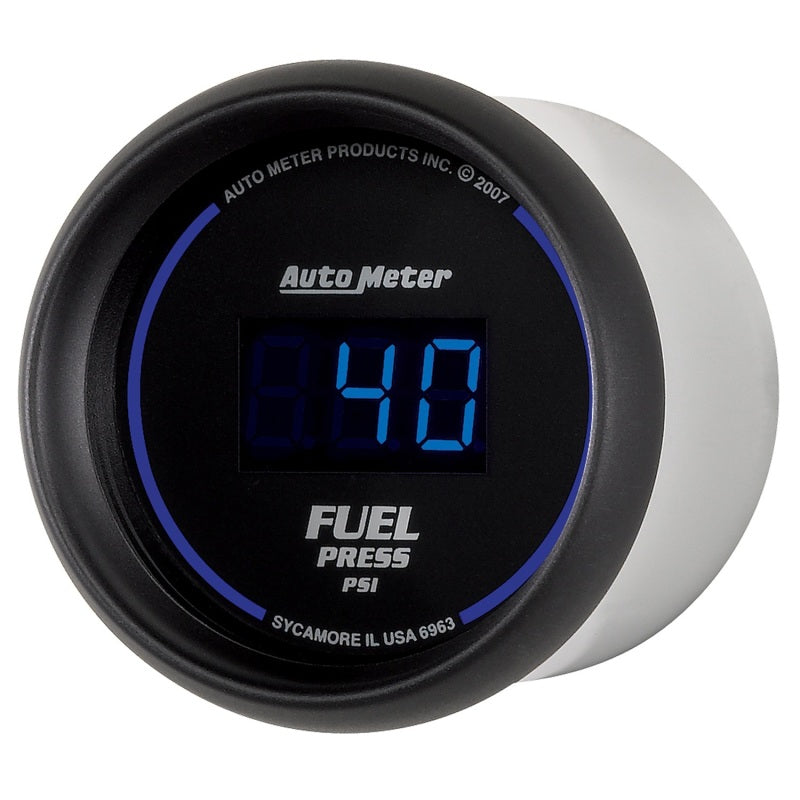 Autometer 52.4mm 1-100 PSI Black Digital Fuel Pressure Gauge Autometer 52.4mm 1-100 PSI Black Digital Fuel Pressure Gauge