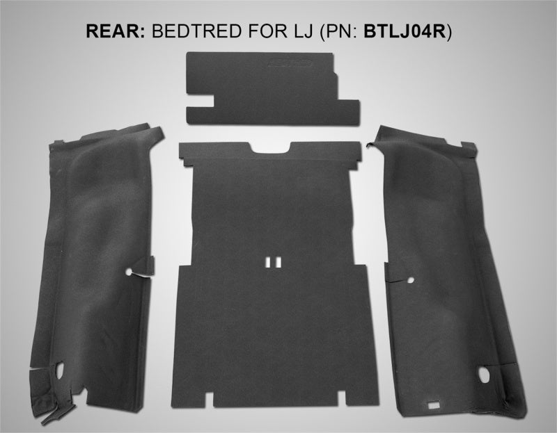 BedRug 03-06 Jeep LJ Unlimited Rear 4pc BedTred Cargo Kit (Incl Tailgate & Tub Liner) BedRug 03-06 Jeep LJ Unlimited Rear 4pc BedTred Cargo Kit (Incl Tailgate & Tub Liner)