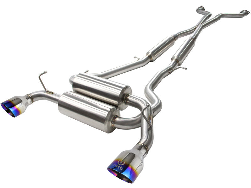 aFe Takeda 2-1/2in 304SS Cat-Back Exhaust Infiniti G37 08-13/Q60 14-15 V6-3.7 w/ Blue Flame Tips aFe Takeda 2-1/2in 304SS Cat-Back Exhaust Infiniti G37 08-13/Q60 14-15 V6-3.7 w/ Blue Flame Tips
