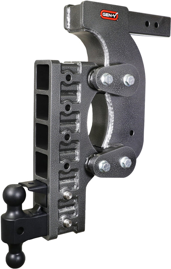 Gen-Y The Boss Torsion-Flex 2.5in Receiver 21in Drop Hitch w/Dual-Ball/Pintle Lock/Stab Kit Gen-Y The Boss Torsion-Flex 2.5in Receiver 21in Drop Hitch w/Dual-Ball/Pintle Lock/Stab Kit