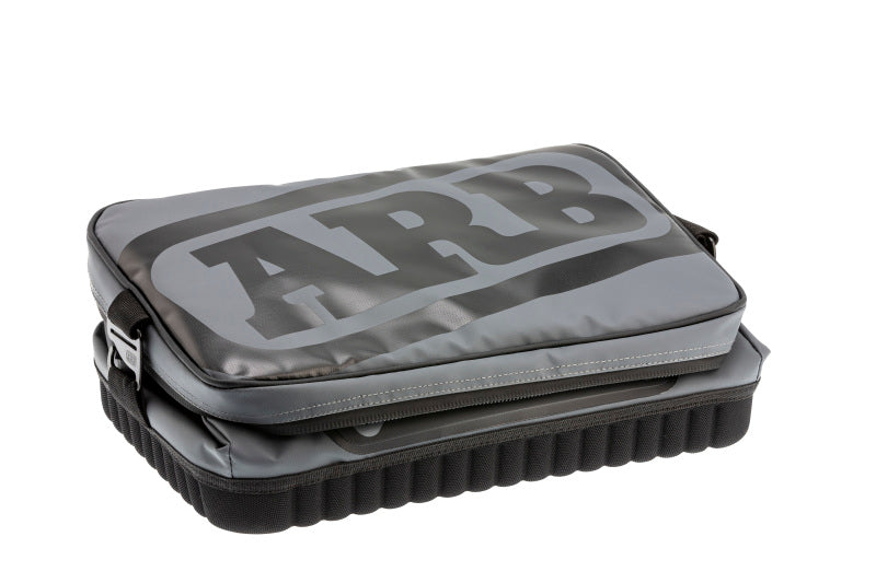ARB Cooler Bag Charcoal w/ Red Highlights 15in L x 11in W x 9in H Holds 22 Cans ARB Cooler Bag Charcoal w/ Red Highlights 15in L x 11in W x 9in H Holds 22 Cans