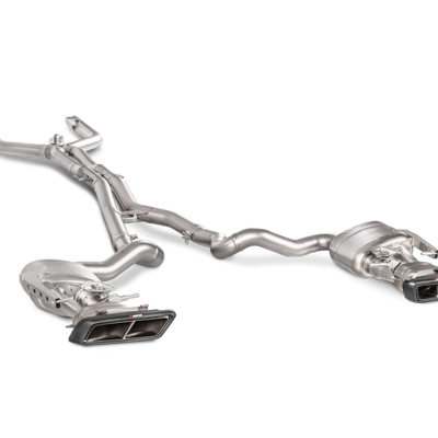 Akrapovic 16-17 AMG C63 Coupe Evolution Line Cat Back (Titanium) w/ Carbon Tips (Req. Link Pipe)