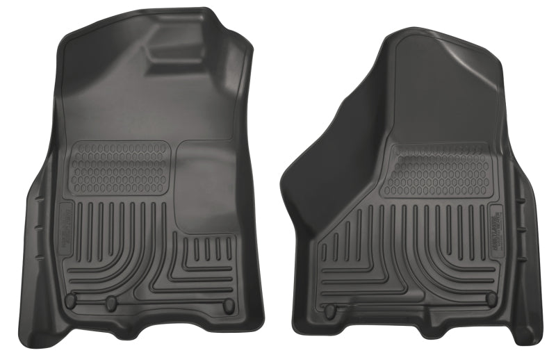 Husky Liners 09-10 Dodge Ram 1500/2500/3500 WeatherBeater Front Row Black Floor Liners Husky Liners 09-10 Dodge Ram 1500/2500/3500 WeatherBeater Front Row Black Floor Liners