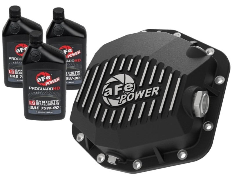 aFe POWER 2021 Ford Bronco w/ Dana M220 Diff Cover w/ Gear Oil Black Street Series w/ Machined Fins aFe POWER 2021 Ford Bronco w/ Dana M220 Diff Cover w/ Gear Oil Black Street Series w/ Machined Fins