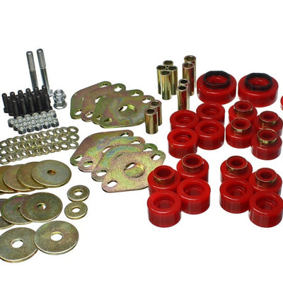 Energy Suspension 18-20 Jeep Wrangler JL Body Mount Set With Hardware - Red