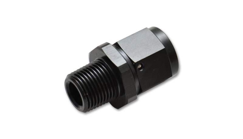 Vibrant -3AN to 1/8in NPT Female Swivel Straight Adapter Fitting Vibrant -3AN to 1/8in NPT Female Swivel Straight Adapter Fitting