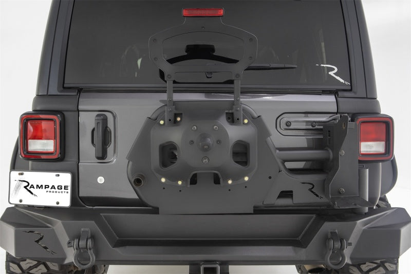 Rampage 2018+ Jeep Wrangler JL TrailGuard Tire Carrier Rampage 2018+ Jeep Wrangler JL TrailGuard Tire Carrier