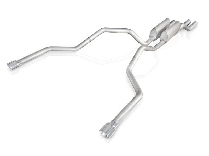 Stainless Works 2004-08 F150 5.4L Exhaust 2-1/2in Chambered Mufflers Under Bumper Exit Stainless Works 2004-08 F150 5.4L Exhaust 2-1/2in Chambered Mufflers Under Bumper Exit