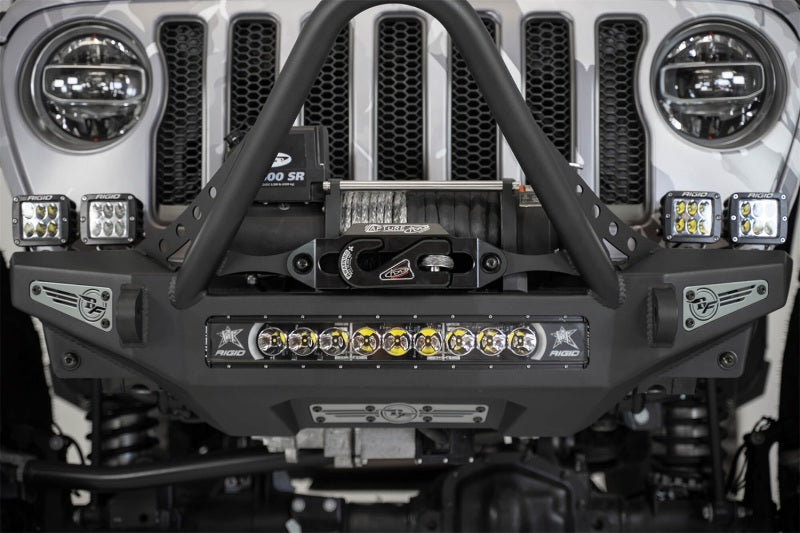 Addictive Desert Designs 1-5/16in Winch Fairlead Plate w/ Recessed Round End Hook - Black Addictive Desert Designs 1-5/16in Winch Fairlead Plate w/ Recessed Round End Hook - Black