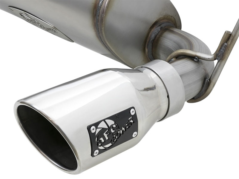 aFe Rebel Series 2.5in 409 SS Axle-Back Exhaust w/Polished Tips 07+ Jeep Wrangler (JK) V6 3.6L/3.8L aFe Rebel Series 2.5in 409 SS Axle-Back Exhaust w/Polished Tips 07+ Jeep Wrangler (JK) V6 3.6L/3.8L