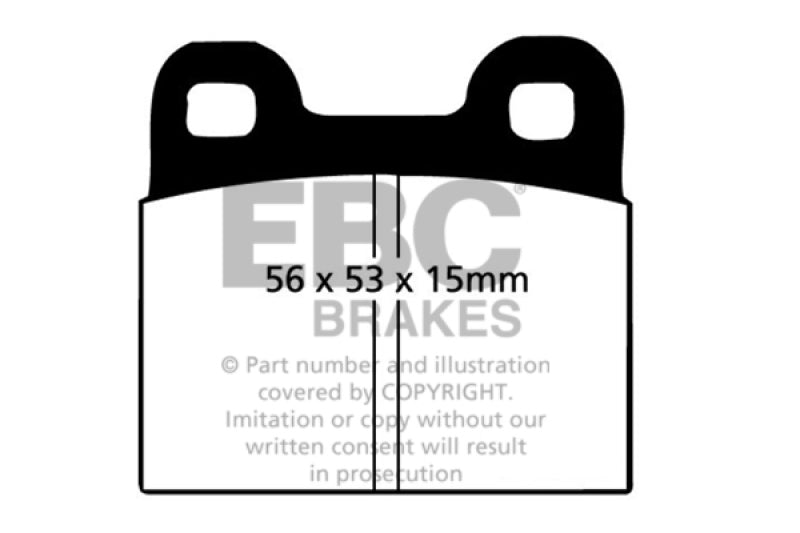 EBC 71-79 Volkswagen Beetle 1.3 (1300) Greenstuff Front Brake Pads EBC 71-79 Volkswagen Beetle 1.3 (1300) Greenstuff Front Brake Pads