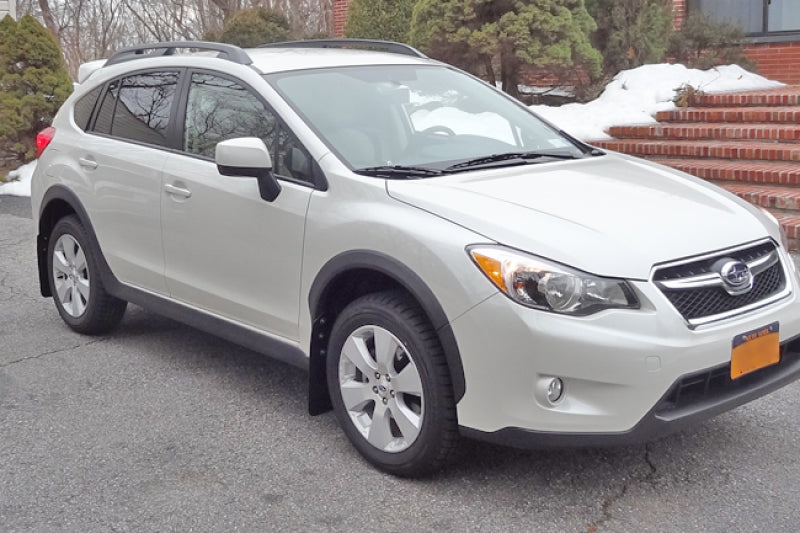 Rally Armor 13-17 Subaru Crosstrek XV Red Mud Flap w/White Logo Rally Armor 13-17 Subaru Crosstrek XV Red Mud Flap w/White Logo