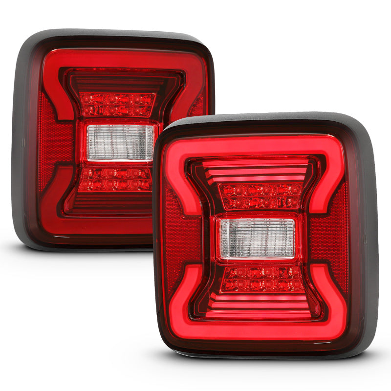 ANZO 18-19 Jeep Wrangler JL LED Taillights Black ANZO 18-19 Jeep Wrangler JL LED Taillights Black